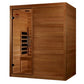 Maxxus S-Line Full Spectrum Near Zero EMF Indoor Infrared Sauna in Canadian Hemlock (3-Person Capacity)