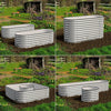 Olle 4-Style Modular Galvanized Raised Garden Beds [Build 1 of 4 Configurations] - Ivory