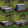 Olle 4-Style Modular Galvanized Raised Garden Beds [Build 1 of 4 Configurations] - Midnight Grey