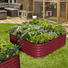 Olle Gardens 17" Tall, 12-in-1 Raised Garden Bed - Barn Red