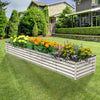 Olle Gardens 17" Tall Rectangle Infinity Raised Garden Bed - Ivory
