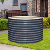 Olle Gardens 32" Tall x 42" Round Bed - Midnight Grey