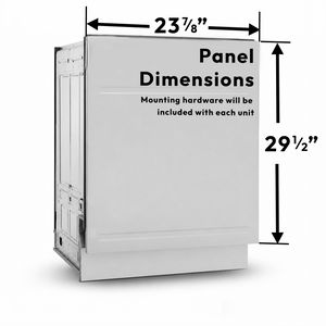 Induction Hardware 24-Inch Ultra Quiet Dishwasher, 44 dBA, Panel Ready, DWM-24-PR