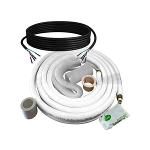 Pioneer 50ft 1/4"-1/2" Copper Piping Kit Line Set for Mini Split Installation, PKW-1/4-1/2-50