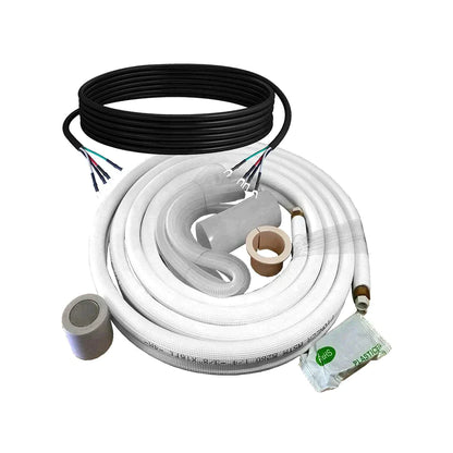 Pioneer 25ft 1/4"-1/2" Copper Piping Kit Line Set for Mini Split Installation, PKW-1/4-1/2-25