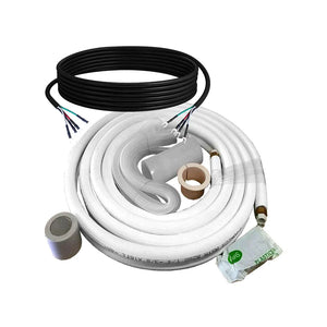 Pioneer 16ft 1/4"-1/2" Copper Piping Kit Line Set for Mini Split Installation, PKW-1/4-1/2-16