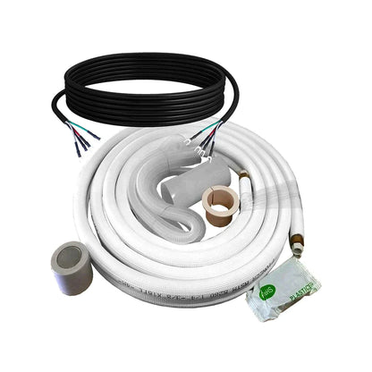 Pioneer 16ft 1/4"-1/2" Copper Piping Kit Line Set for Mini Split Installation, PKW-1/4-1/2-16