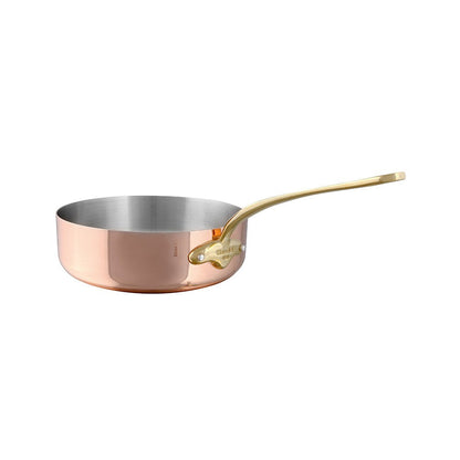 Mauviel 1830 M'Heritage M'150 B Copper Saute Pan With Brass Handle