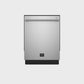 FORNO Espresso Romano 24" Built-In Tall Tub Dishwasher in Stainless Steel with Silver Handles, FDWBI8035-24S