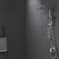 FORNO AcquaSPA System with 8" 6 Function Rainfall Shower Head, 5-in-1 Handheld Shower and 3 Function Adjustable Body Jet in Brushed Nickel