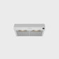 FORNO Espresso Bari 30" 400 CFM Under Cabinet Range Hood in White with Antique Brass Handles, FRHUC5255-30WHT