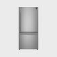FORNO Espresso Milano 31" 17.2 cu. ft. Right Swing Refrigerator and Bottom Freezer in Stainless Steel with Silver Handles, FFFFD1785-31S