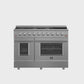 FORNO Galiano 48" 6.58 cu. ft. Gas Range with 8 Italian Burners in Stainless Steel, FFSGS6244-48