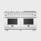 FORNO Capriasca 60″ 8.64 cu. ft. Gas Range with 10 Italian Burners in Stainless Steel, FFSGS6260-60