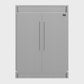 FORNO Maderno 60" 27.2 cu.ft. Convertible Refrigerator and Freezer with Modern Trim Kit, FFFFD1722-60S