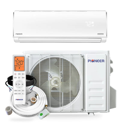 Pioneer® Diamante Pro™ 12,000 BTU 20 SEER2 115V High-Wall Mini Split Air Conditioner Inverter Heat Pump with 16 Ft. Kit