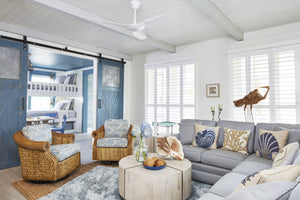 Big Ass Fans Haiku L 52" Ceiling Fan in White with 10" Downrod Accessory