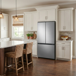 SAMSUNG Bespoke 36" 30 cu. ft. Standard Depth 3-Door French Door Smart Refrigerator in Stainless Steel with AutoFill Water Pitcher & Ice Maker