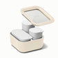 Caraway Dash and Dot Containers in Gray (Set of 6)