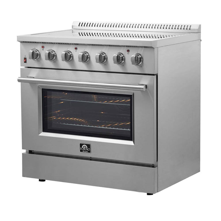 Forno 36" Freestanding Electric Range in Stainless Steel, FFSEL6083-36