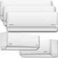 Pioneer® Quint Split 42000 BTU 3.5-Ton Quantum Ultra Wi-Fi 21.5 SEER Energy-Star Multi (5) Zone Wall Mount Air Conditioner Heat Pump 230-Volt
