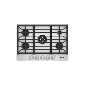 THOR 30" Professional Gas Cooktop with Stainless Knobs, TGC30F