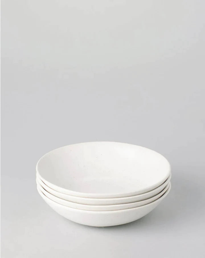Fable Classic Dinnerware Set in Speckled White