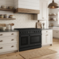 THOR Kitchen Contemporary 48" 7.6 cu. ft. Propane Gas Range with Convection Oven in Black Matte, ARG48BLP