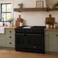 THOR Kitchen Professional 48" 6.75 cu. ft. Natural Gas Range, 6 Sealed Burners with Griddle in Matte Black, LRG4807UB