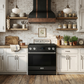 Gordon Ramsay by THOR Kitchen 36" 6.0 cu. ft. Professional Electric Range with Tilt Panel Touch Control, Self-Clean and Air Fry in Matte Black with Stainless Steel Accents, RSE36B-SS