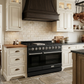 Gordon Ramsay by THOR Kitchen 48" 6.8 cu. ft. Professional Natural Gas Range in Matte Black with Stainless Steel Accents, RSG48EB-SS
