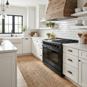 Gordon Ramsay by THOR Kitchen 48" 6.8 cu. ft. Professional Natural Gas Range in Matte Black, RSG48EB