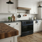 Gordon Ramsay by THOR Kitchen 36" Induction Range in Black Matte with Blue Accents, RSI36B-BLU
