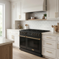 THOR Kitchen Contemporary 48" 7.6 cu. ft. Propane Gas Range with Convection Oven in Black with Bronze Accents, ARG48BLP-BRZ