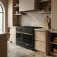 THOR Kitchen Contemporary 48" 7.6 cu. ft. Propane Gas Range with Convection Oven in Black with Bronze Accents, ARG48BLP-BRZ