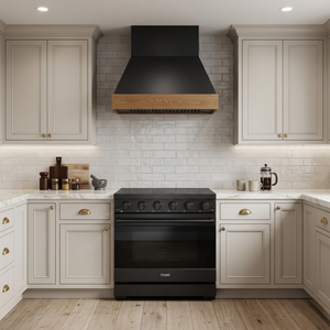 Gordon Ramsay by THOR Kitchen 36" 6 cu. ft. Professional Electric Range with 5 Burners in Black, RSE36PB