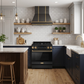 Gordon Ramsay by THOR Kitchen 30" 4.55 cu. ft. Professional Propane Gas Range with Tilt Panel Touch Control and Self-Clean in Matte Black with Bronze Accents, RSG30BLP-BRZ