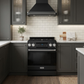Gordon Ramsay by THOR Kitchen 30" 4.55 cu. ft. Professional Propane Gas Range with Tilt Panel Touch Control and Self-Clean in Matte Black with Stainless Steel Accents, RSG30BLP-SS