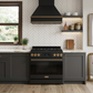 Gordon Ramsay by THOR Kitchen 36" 6.0 cu. ft. Professional Natural Gas Range with Tilt Panel Touch Control, Self-Clean and Air Fry in Matte Black with Bronze Accents, RSG36B-BRZ