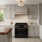 Gordon Ramsay by THOR Kitchen 36" 6.0 cu. ft. Professional Propane Gas Range with Tilt Panel Touch Control, Self-Clean and Air Fry in Matte Black with Rose Gold Accents, RSG36BLP-RSG