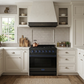 Gordon Ramsay by THOR Kitchen 36" 6 cu. ft. Professional Natural Gas Range with 6 Sealed Burners in Black with Blue Accents, RSG36PB-BLU