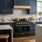 Gordon Ramsay by THOR Kitchen 36" 6 cu. ft. Professional Propane Gas Range with 6 Sealed Burners in Black with Bronze Accents, RSG36PBLP-BRZ