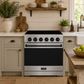 Gordon Ramsay by THOR Kitchen 30 Inch Professional Electric Range, 5 Element, Convection Oven in Stainless Steel with Black Accents, RSE30P-BLK