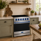Gordon Ramsay by THOR Kitchen 30 Inch Professional Electric Range, 5 Element, Convection Oven in Stainless Steel with Blue Accents, RSE30P-BLU