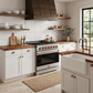 Gordon Ramsay by THOR Kitchen 36" 6 cu. ft. Professional Propane Gas Range with 6 Sealed Burners in Stainless Steel and Rose Gold Accents, RSG36PLP-RSG
