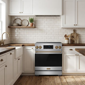 Gordon Ramsay by THOR Kitchen 30" Induction Range in Stainless Steel with Bronze Accents, RSI30-BRZ
