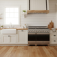 THOR Kitchen 48" 7.6 cu. ft. Professional Natural Gas Range with 7 Italian Brass Sealed Burners in Stainless Steel, XRG48E