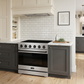 Gordon Ramsay by THOR Kitchen 36" 6 cu. ft. Professional Electric Range with 5 Burners in Stainless Steel with Black Accents, RSE36P-BLK