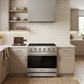 Gordon Ramsay by THOR Kitchen 36" 6 cu. ft. Professional Electric Range with 5 Burners in Stainless Steel with Bronze Accents, RSE36P-BRZ