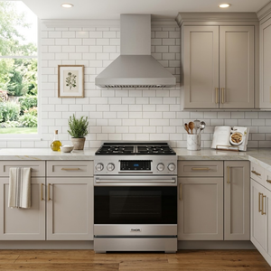 Gordon Ramsay by THOR Kitchen 30" 4.55 cu. ft. Professional Propane Gas Range with Tilt Panel Touch Control and Self-Clean in Stainless Steel, RSG30LP